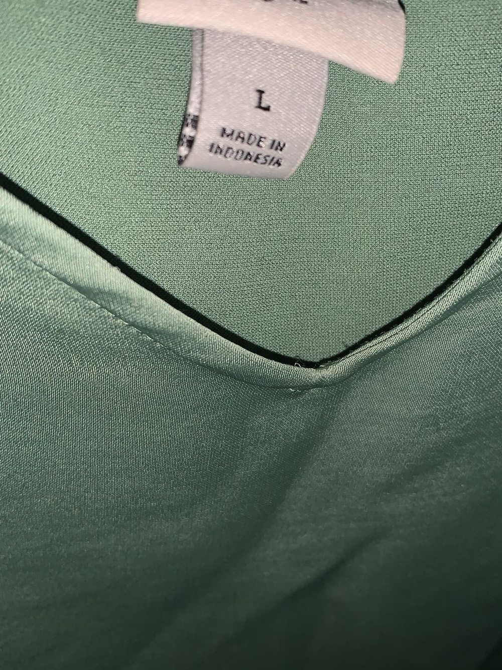 a new day Mint Green Satin V-Neck Cami Tank - Picture 3 of 4